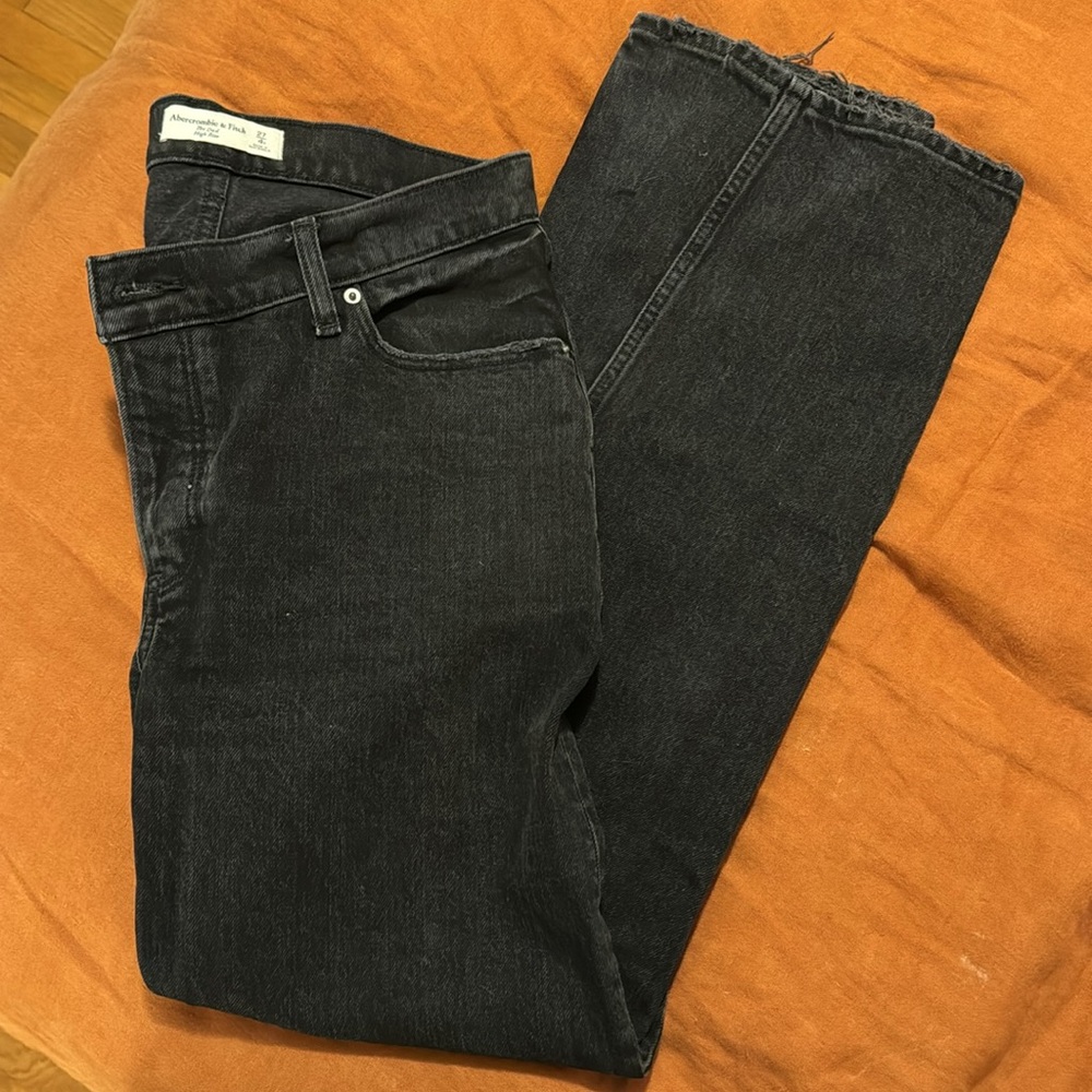 Black The Dad High Rise denim